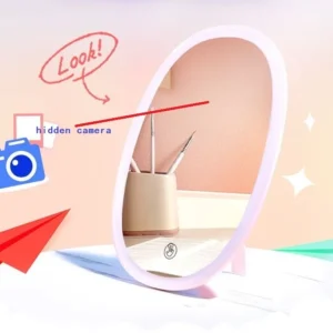 1296P HD 2304X1296 Motion Detection Spy Mirror Camera Hidden Bathroom Camera DVR 2K HD Hidden Spy Camera 64GB